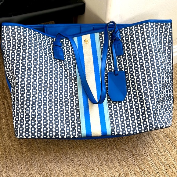 Like New Gemini Link Tote - Tory Bruch